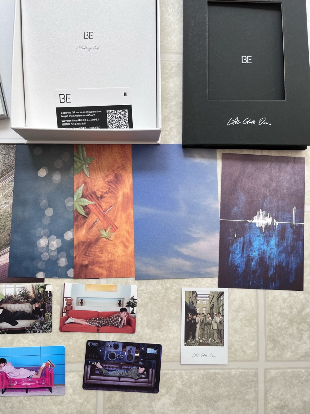 BTS Be Album Deluxe Edition Photocards CD Photo Books Jin Jhope - Picture 4 of 6